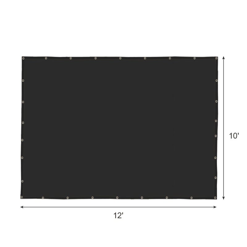 Agfabric 10x12ft Shade Cloth 50% Sun Shade Cloth with Grommets for Garden Patio, Black - Image 3